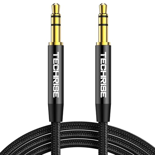 TechRise Aux Cable 3.5mm to 3.5mm Audio Cable Aux Cord Black 1M