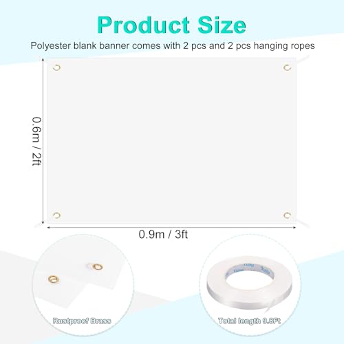 Bannière vierge en vinyle PATIKIL : la solution pour un affichage extérieur durable