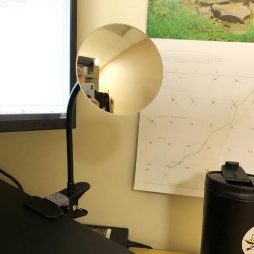 image for Ampper Clip On Security Mirror, Convex Cubicle Mirror for Personal Saf