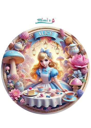 Oblea Comestible Personalizada Inspirada en Alicia en el País de las Maravillas