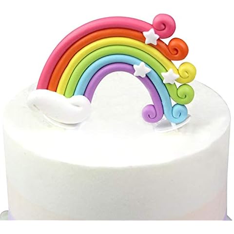 Rainbow Cake Topper for Parties and Celebrations Cover