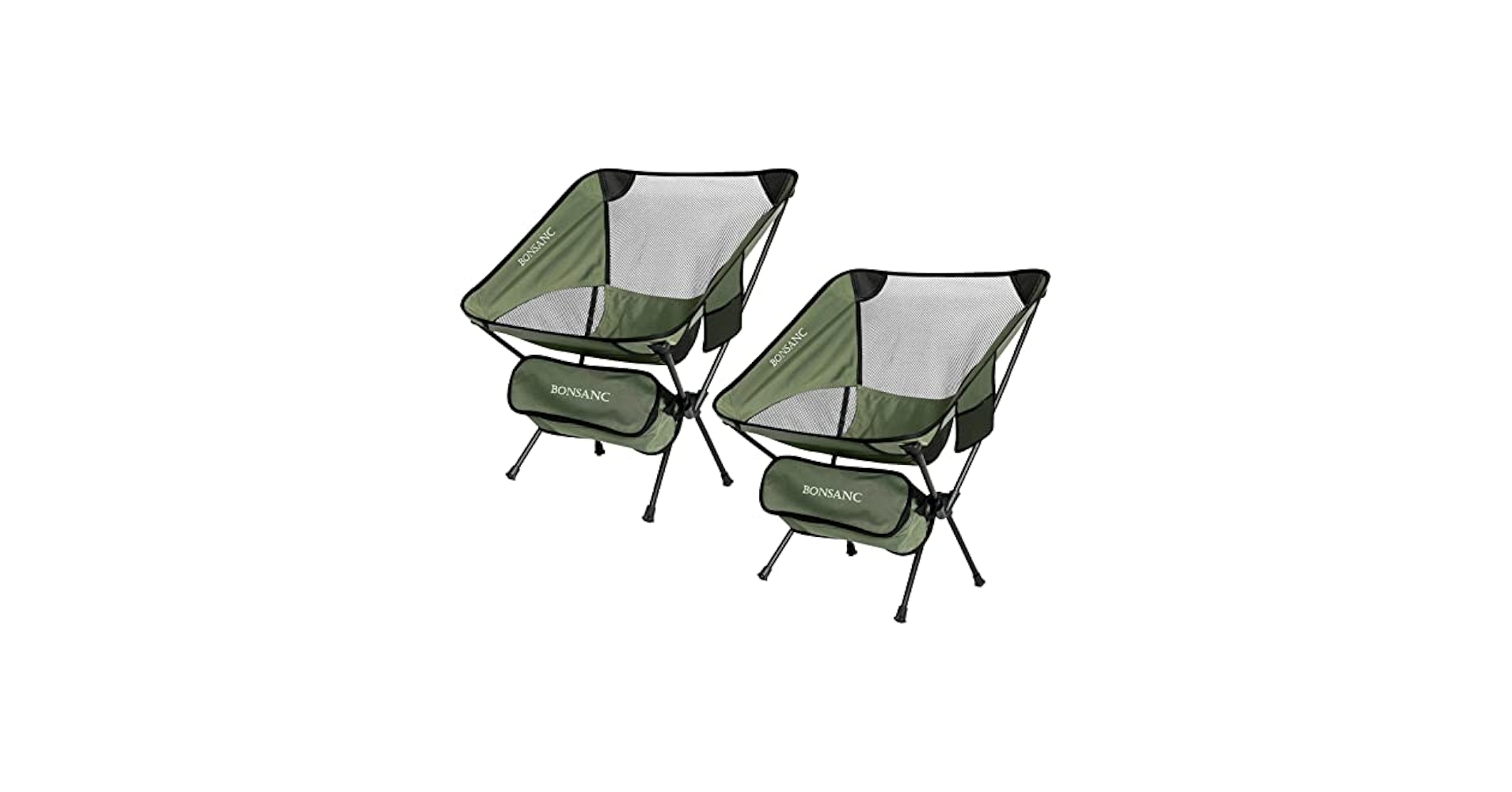 Amazon.com : Bonsanc Camping Chairs, Folding Backpacking
