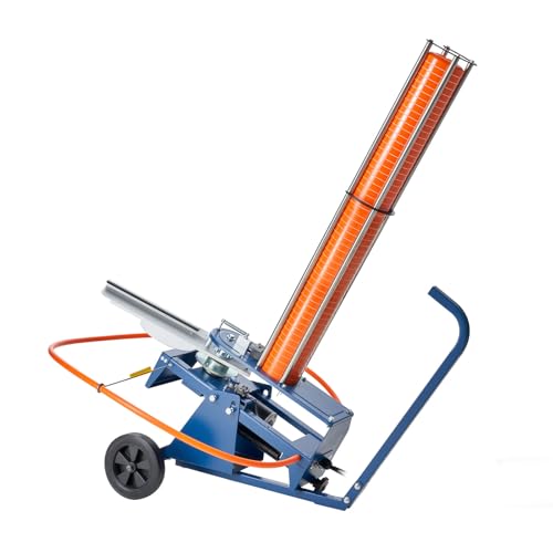 VEVOR Clay Pigeon Thrower, 75-80 Clays Target Thrower, 55+ Yards Automatic Skeet and Trap Launcher on Wheels - with Adjustable Angle, Foot Pedal & Pull Handle for Clays Throwing, Shooting Sports