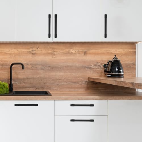 COTYKILEY 10 Pack 7.5 Inch(192mm) Matte Black Cabinet Handles Black Kitchen Cabinet Pulls Cabinet Door Handles Kitchen Cabinet Hardware by COTYKILEY - Image 6