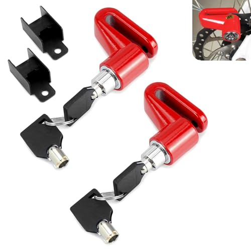 Qurbuns 2 PCS Motorcycle Anti-Theft Disc Brake Locks, Heavy Duty