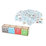 TOYANDONA 1 Ensemble Mini Ordures Poubelle Recyclage Bin Crayon Titulaire Ordures Classer La Cognition Jouet Poubelle De Bureau Jeu Jouet Éducatif Intérieur Jeu Jouet