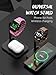 FEIFANZHE 2 in 1 Universal Wireless Charging Dock with Adjustable Smartwatch Stand, Compatible with Samsung/Google/Pixel/Fossil/Fitbit/Garmin/Huawei/AMAZTIM/Amazfit/Suunto/xiaomi(2SW-B)