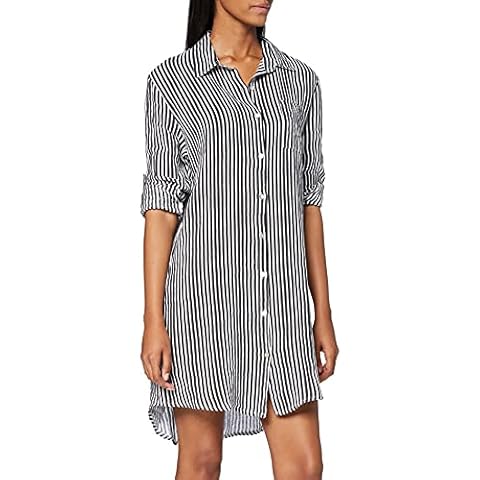 Bonamaison Vestido Camisero de Lino Puro a Rayas Casual Dress Cover