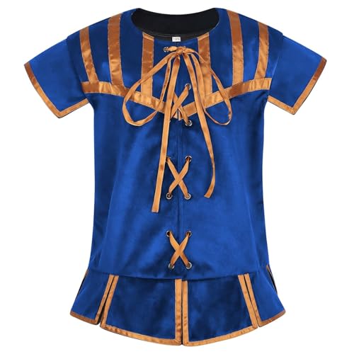 Generisch Disfraz de cosplay para niños, para eventos, azul, D
