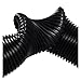 PLYUFQVFN Vacuum Cleaner Hose Inner 60mm/Outer 70mm Soft Pipe Durable Straws Vacuum Tube General Industrial Vacuum Cleaner Bellows(Black-2m (60mm))
