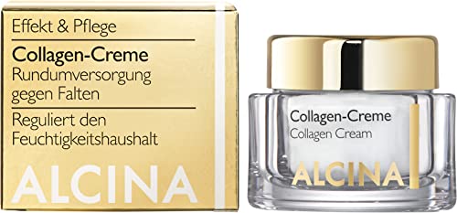 ALCINA Collagen-Creme - 1 x 50 ml - Effekt & Pflege - Reguliert den Feuchtigkeitshaushalt und minimiert Linien und Fältchen