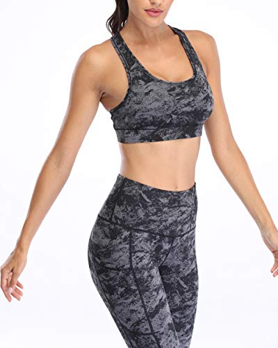 Image of Oalka Women's Racerback Sports Support Workout Running Bras