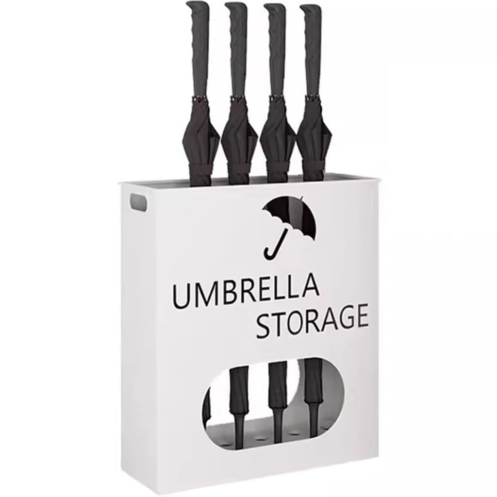 Porte-parapluie design ajouré pour une entrée propre les jours de pluie