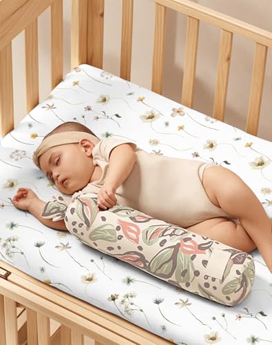 Image of Pack and Play Sheets 2 Pack, Fitted Jersey Knit Mini Crib Sheets for Baby Boys and Girls, Compatible with Graco Pack N Play and Mini Crib Mattress (Butterfly Garden, Pack N Play /Mini Crib Sheets)