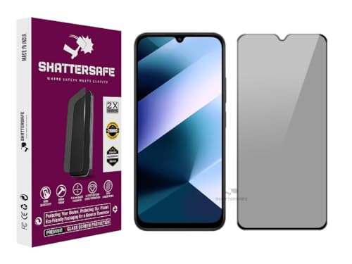 Image of Anti-Spy Privacy Tempered Glass Compatible For Poco C85 4G [Pack of 1]. 9H Hardness, Anti-Scratch, Edge-to-Edge Protection With Easy Installation Kit & Case Friendly Fit.