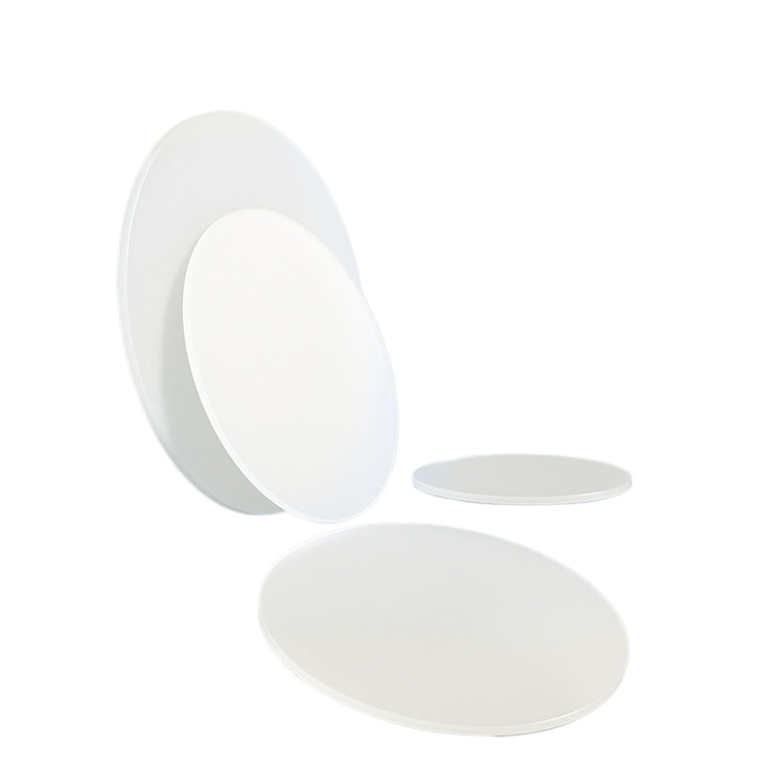 Biała płyta polipropylenowa Okrągłe arkusze z tworzywa sztucznego PP Średnica płyty 200 mm 250 mm 300 mm Grubość 1-30 mm(250x30mm 1Pcs)