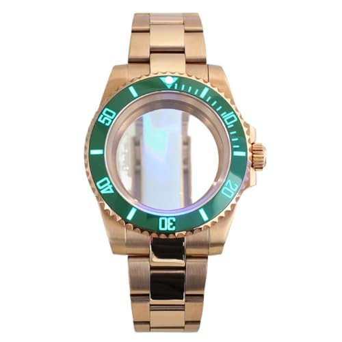 [X] 40mm rvP[X XeXX`[uXbgp[c NH35 NH36 NH34 Miyota8215 [ug 28.5mm  C3 x[ 120 NbN vP[X(Glass Bottom Cover 6,NH35 