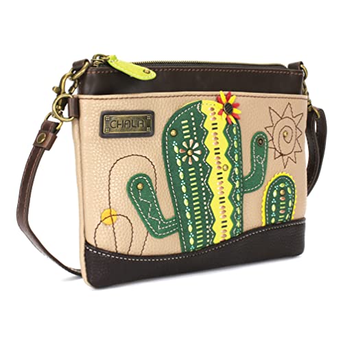 CHALA Dazzled Mini Crossbody/Purse with Convertible Strap Stylish, Compact, Versatile - Cactus - taupe3