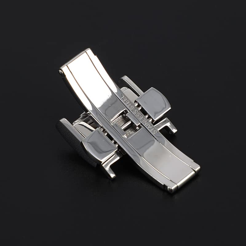 Original Authentic For Stainless Steel Watch Strap Buckle Belt Double Press Butterfly Bands2