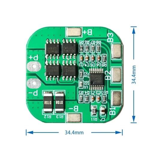 Placa de protección de batería BMS 4S con balanceo de 20A para sistemas LiCoO2 4