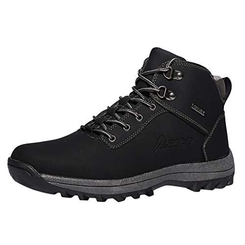 Mens Womens Winter Ankle Snow Hiking Boots Warm Water Resistant Non Slip Soft Lined Outdoor Shoes