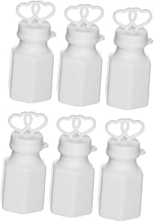 BESTOYARD Empty Bubble Bottles 24pcs Bubble Sticks for Kids Christmas Kid Party Bubble Bottle Bubble Tube Child Air Bubble Water Double Heart Bubble Bottle