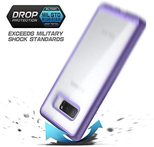 SUPCASE Unicorn Beetle Style Case Designed for Galaxy Note 8, Premium Hybrid Protective Clear Case for Galaxy Note 8 2017 Release (Purple)
