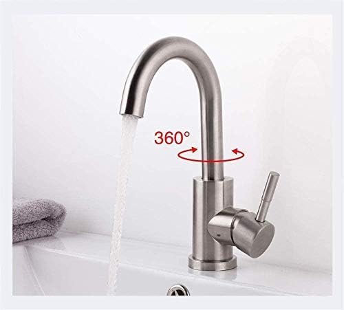 Robinet de salle de bain en acier inoxydable 304 anti-corrosion à double commande