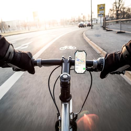 Amexo Soporte Móvil Universal, Soporte de Silicona para Teléfono Móvil en Manillar de Bicicleta, Moto y más - imagen 4