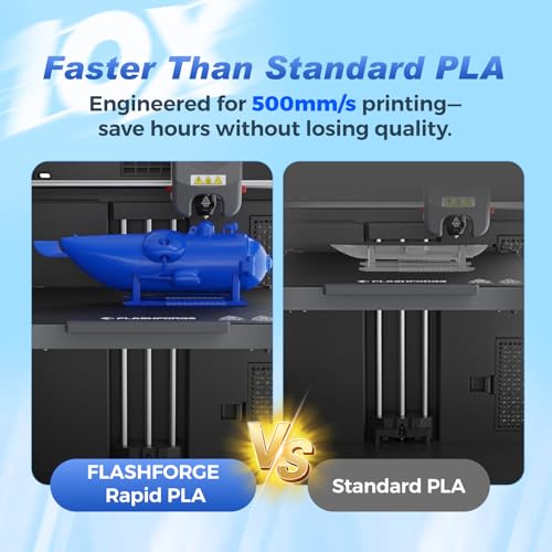 Image of FLASHFORGE Rapid PLA Filament 1.75mm + /- 0.02mm Burnt Titanium to Abyssal Red Gradient, Max 500mm /s High Speed Printing, 3D Printer Filament 1kg(2.2lbs), Changing Colors with Light