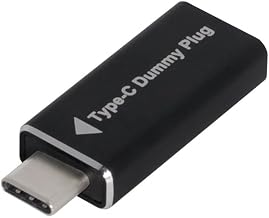 CY Virtual Display Adapter USB-C Typ-C DP-Alt-Modus DDC EDID Dummy-Stecker Headless Ghost Display Emulator Schwarze Farbe 4K@17Hz