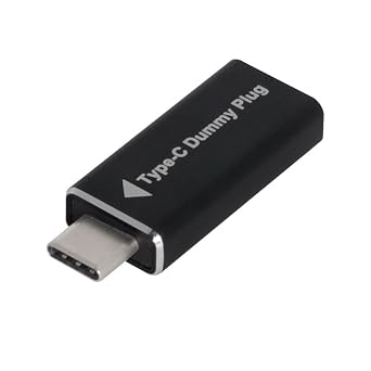 CY Virtual Display Adapter USB-C Type-C DP-Alt Mode DDC EDID Dummy Plug Headless Ghost Display Emulator Black Color 4K@17Hz