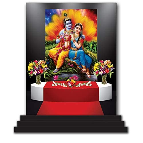 Radha Krishna 5173 figurine spirituelle idée cadeau pour maison et voiture