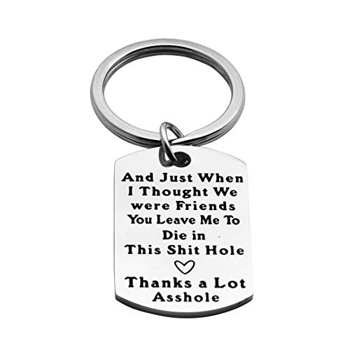 Ankiyabe Funny Going Aways Gift for Coworker Colleague Boss Leaving Keychain Coworker New