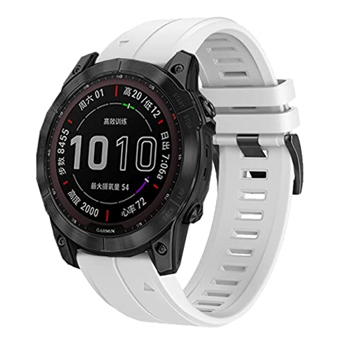Correa de reloj Fenix 5 5X Plus con herrajes de acero y silicona premium 4