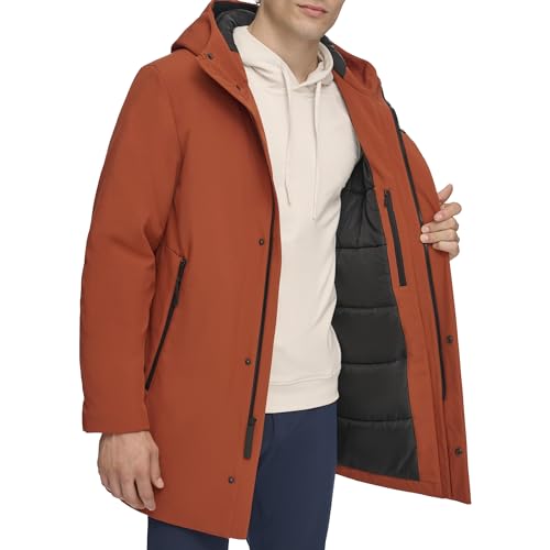 Image of DKNY Men's All Man's Stretch Poly Trench