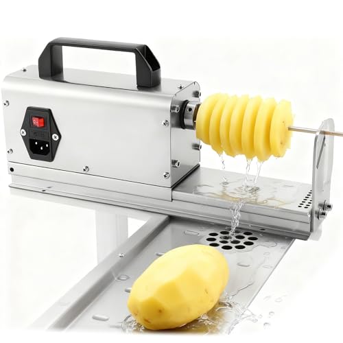 Cortadora eléctrica de papas en espiral de acero inoxidable