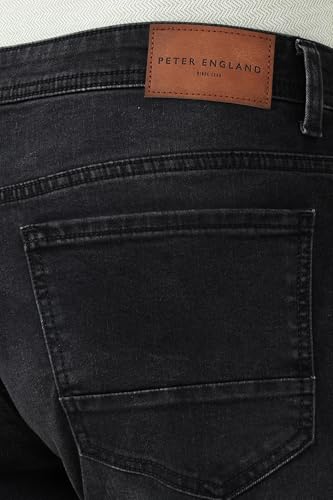 Image of Peter England Men's Regular Fit Denim Jeans for Daily Casual Wear