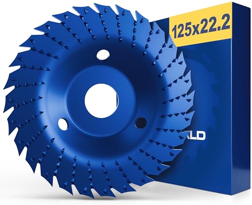 FALKENWALD Raspelscheibe 125 Cut & Rasp - Flexscheibe für Holz 125mm, Frässcheibe für Winkelschleifer, schleifen rasp