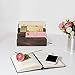 File Holder for Desk,Wood Paper Organizer,Rustic Desk Organizer,Mail Sorter for Desktop,Organizer for Counter,Letter Organizer for Document/Filing/Folders/Paper,Darkbrown