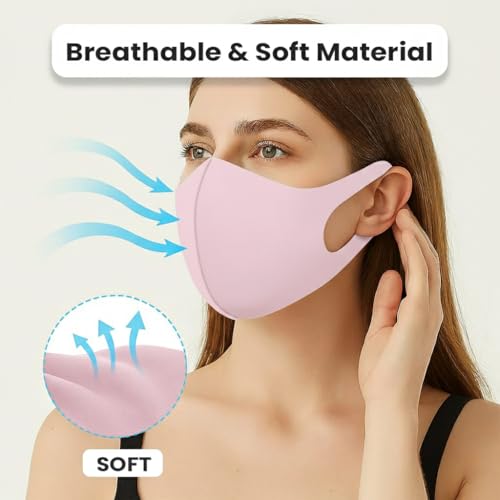Image of Yugan Anti Pollution Reusable and Washable Face Mask for Adult, Unisex, Soft Breathable Oxford Fabric (Black)