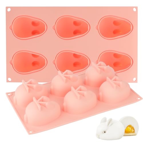 Nalchois Rabbit Shape Silicone Molds, 3D Big Silicone Baking Mold