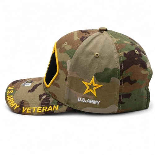 Image of US Army Veteran Hat for Men - Officially Licensed Military Baseball Cap, Gift for Veterans