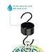 Picowe 4 Packs Hummingbird Feeder Accessory Hooks Moat Hooks for Hummingbird Oriole Nectar Feeders for Outdoors with 4 Clean Brushes(1.6inch Cup,Black)