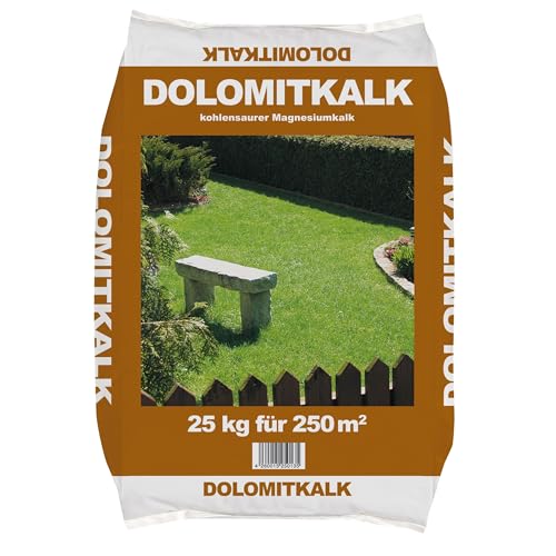 1 x 25kg Dolomitkalk, Gartenkalk, Rasenkalk, Düngekalk, hept den pH-Wert, gegen Moos im Rasen