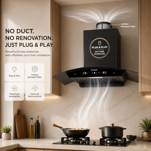 Image of Faber Vento 90cm Plug & Play BLDC Autoclean Chimney | Free Installation |1500 m /hr Suction | Filterless | Zero Maintenance cost on Filters for 2 years| 12 yrs warranty on Motor