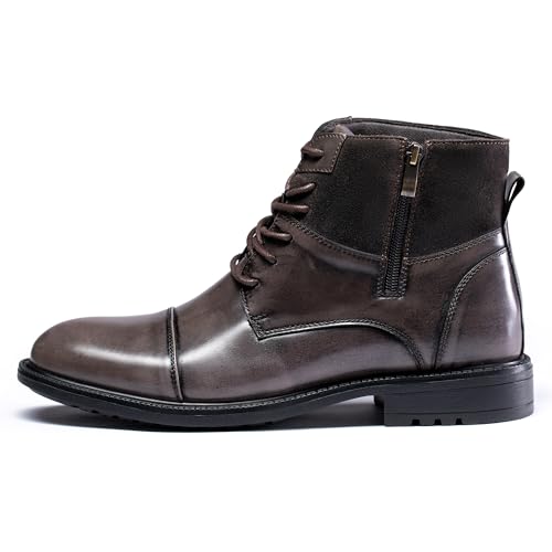 Image of Holy dove Men's Lightweight Dress Boots Zip Ankle Chukka Casual Boot