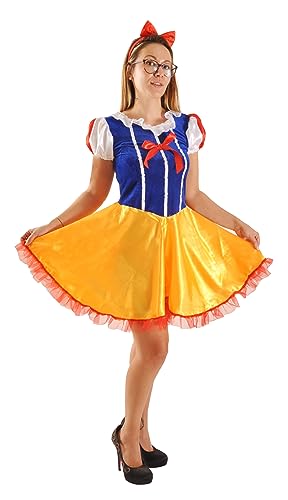 Schneewittchen Snow-White Kostüm Verkleidung Damen Mädchen Erwachsene (Einheitsgröße)