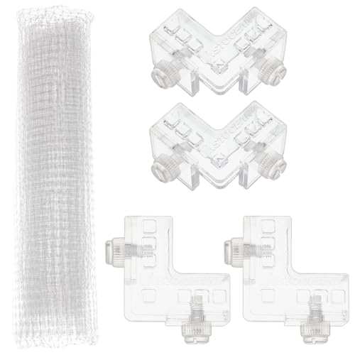 OLYCRAFT Filet de Protection pour Couvercle D'Aquarium de 1 m X 0.93 m avec Fixation à Vis Filet en Plastique pour Écran D'Aquarium de Poissons Couvercle...