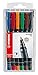 Price comparison product image Stabilo Ohpen Universal Permanent, 6 Pack Black, Blue, Brown, Green and Red Bullet Tip Permanent Marker  6 Marker Pens (Pack 6pièce (S), Black, Blue, Brown, Green, Orange, Red, Bullet Tip, multi-coloured, Polypropylene, Fine, 0.7 mm)
